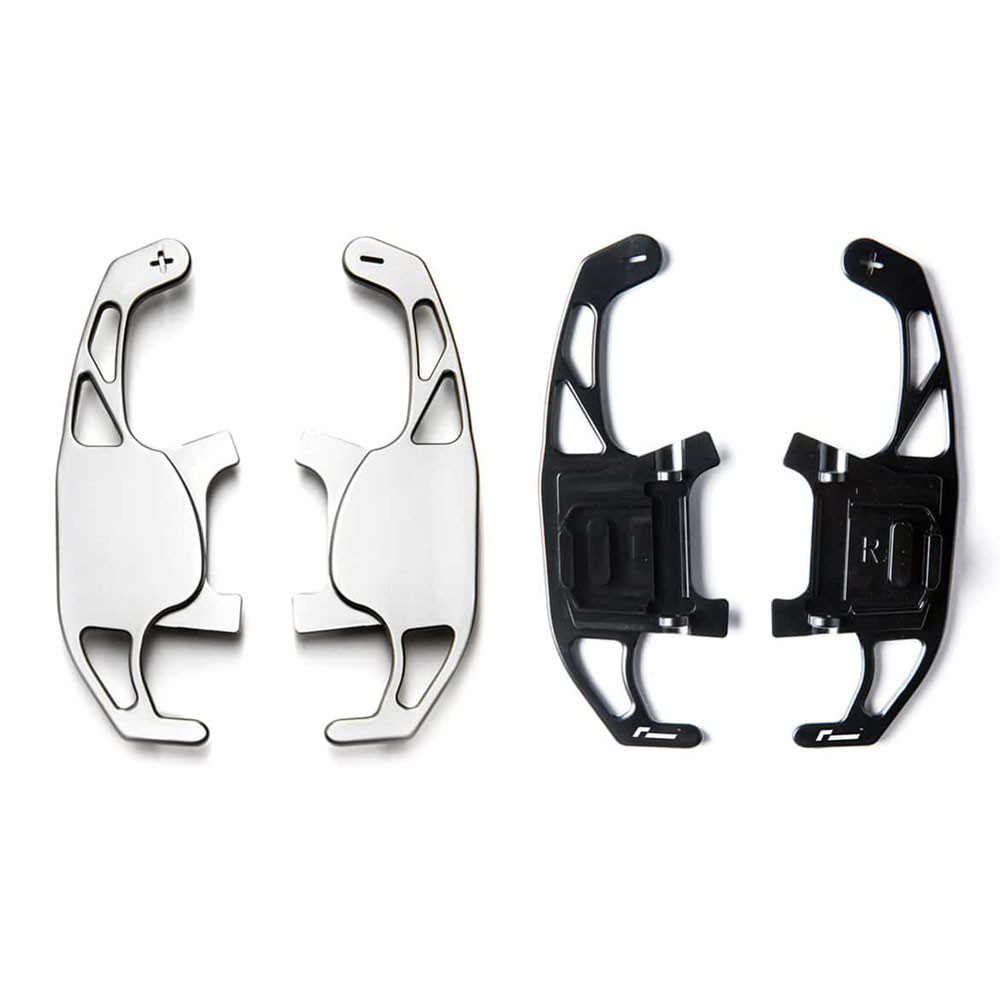 VWR - Aluminium schoepen voor DSG - Titanium afwerking - Golf 7 / Polo 6R & 6C & AW - VWR-49G701 - VWR49G701 - 3666618024844