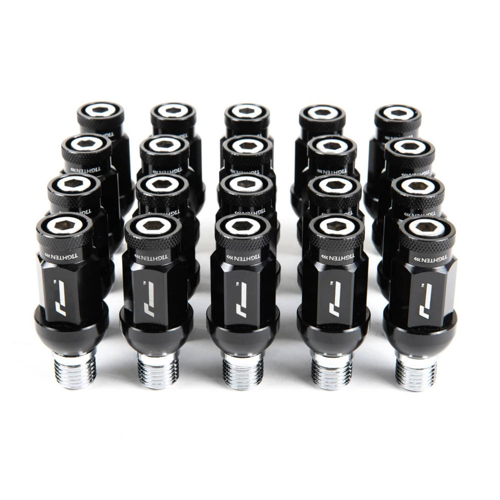 Stud and Nut 70mm Conversion Kit / Tapered Seat Nuts - most aftermarket wheels / Full Car Set - VWR-630001 - VWR630001 - 3666618024516