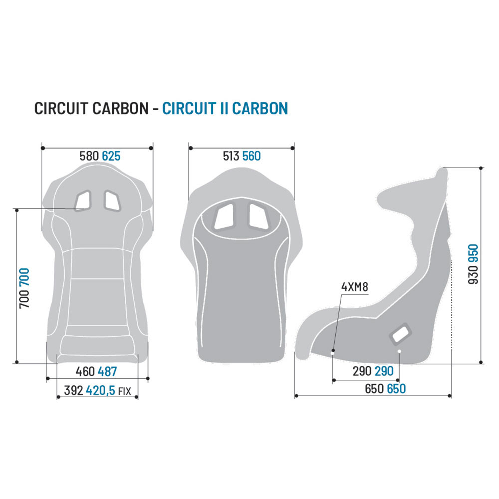 Sparco Circuit II Carbon seat - 008011ZNR - 008011ZNR - 8033280483128
