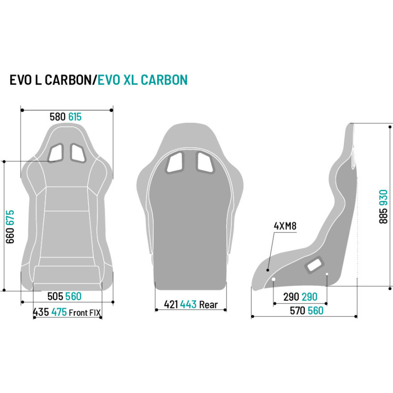 Sparco Evo XL Carbon seat - 008015ZNR - 008015ZNR - 8033280467548