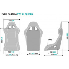 Siège baquet Sparco Evo L Carbone