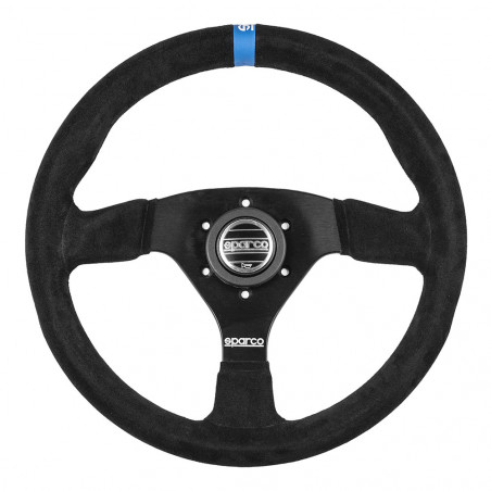 Volant Sparco 383 logo peau retournée noire