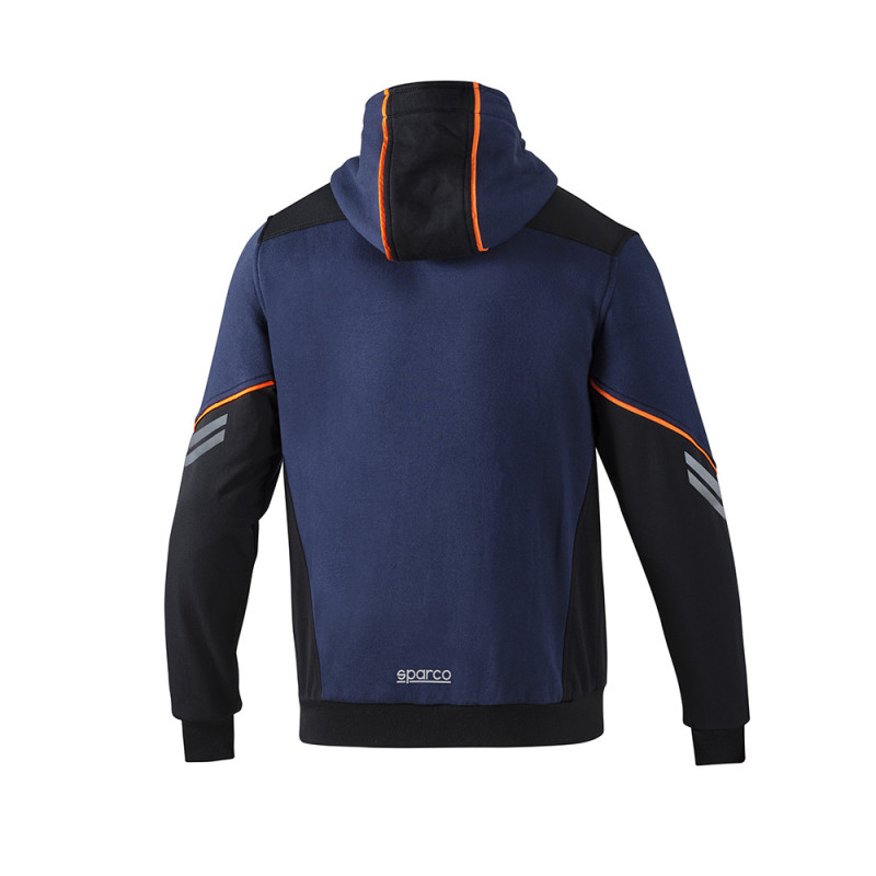 Sparco Tech hooded full zip - 02414.MBL.S - 02414BMAZ1S