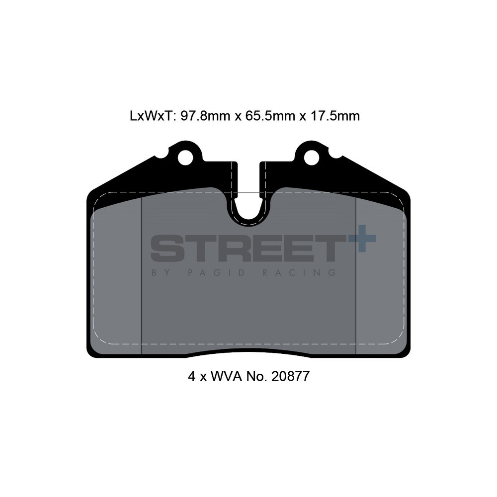 Street+ Pagid brake pads T8002 - PA-8002.ST - T8002SP2001 - 4056029064550