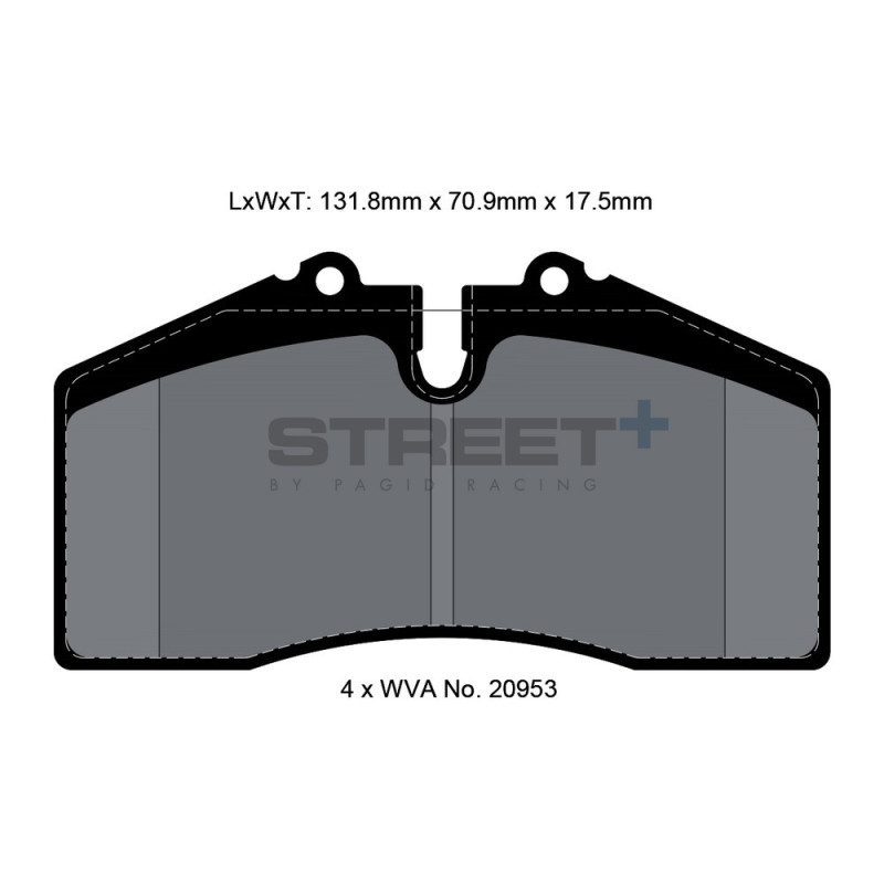 Plăcuțe de frână Pagid T8003 Street+ - PA-8003.ST - T8003SP2001 - 4056029064567