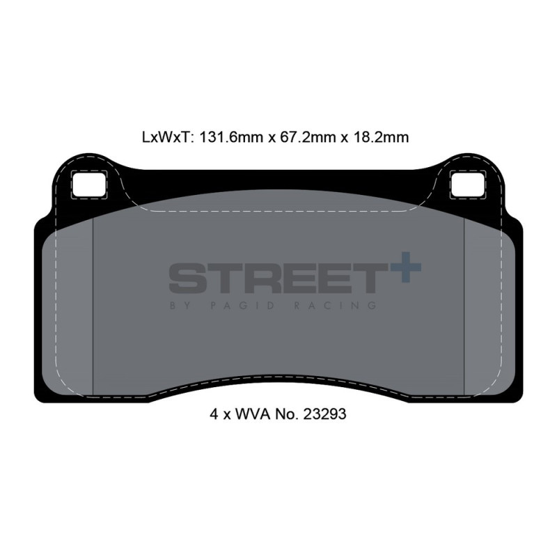 Pagid T8021 Street+ remblokken - PA-8021.ST - T8021SP2001 - 4056029064710
