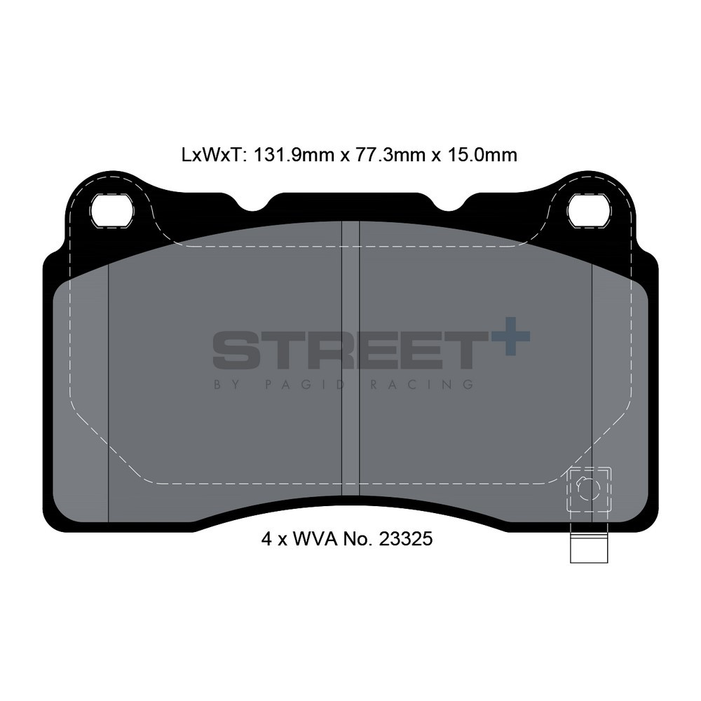 Street+ Pagid brake pads T8026 - PA-8026.ST - T8026SP2001 - 4056029064765