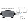 Plaquettes de frein Pagid T8027 Street+