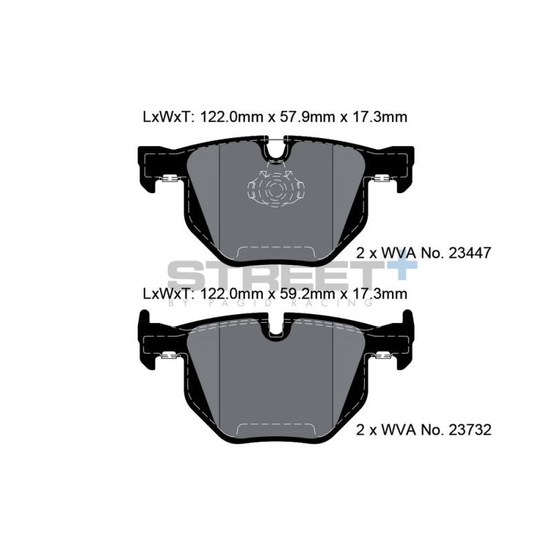 Street+ Pagid brake pads T8031 - PA-8031.ST - T8031SP2001 - 4056029064819