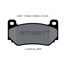 Plaquettes de frein Pagid T8035 Street+