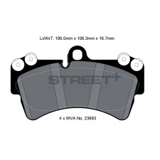 Pastiglie freno Pagid T8038 Street+
