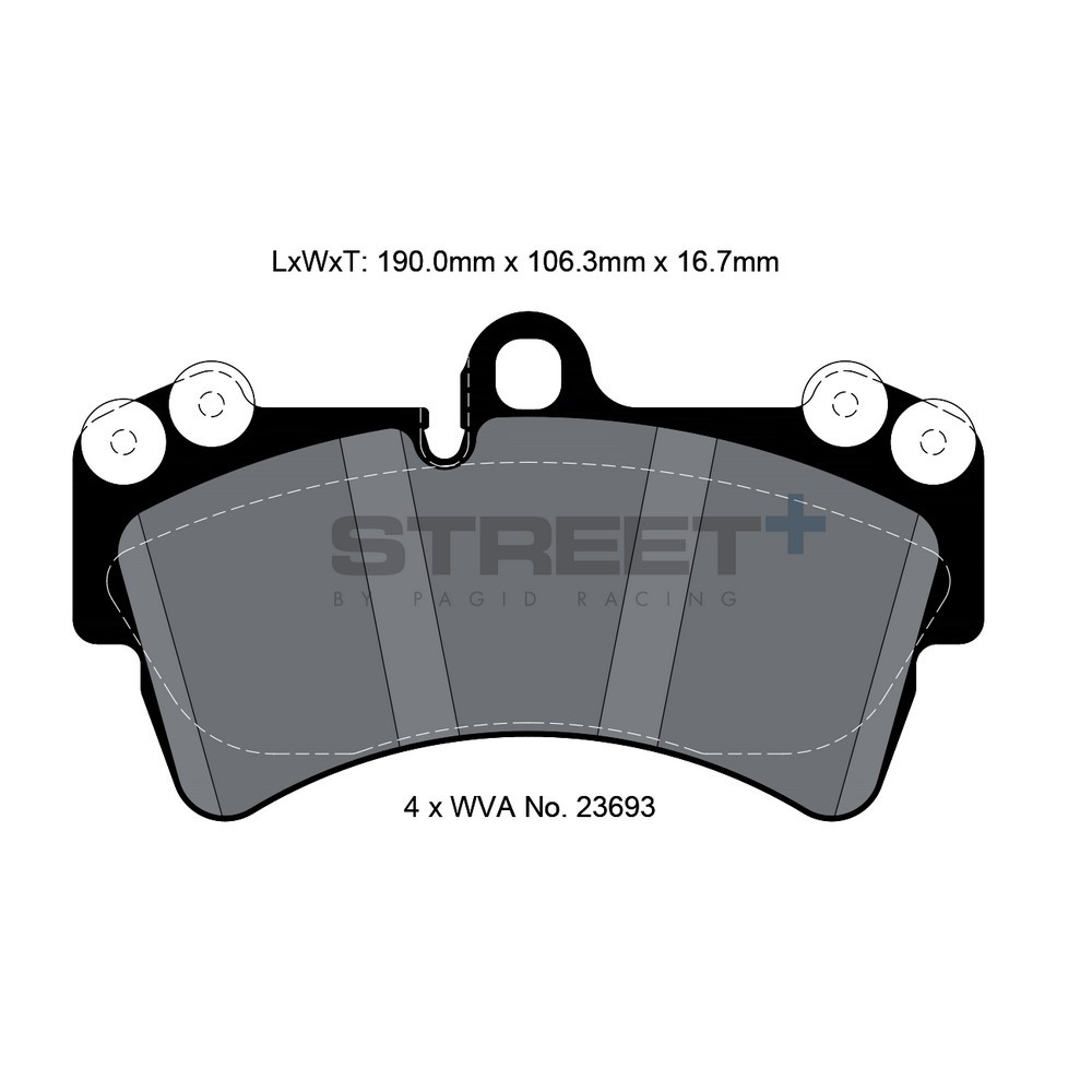 Plăcuțe de frână Pagid T8038 Street+ - PA-8038.ST - T8038SP2001 - 4056029064857