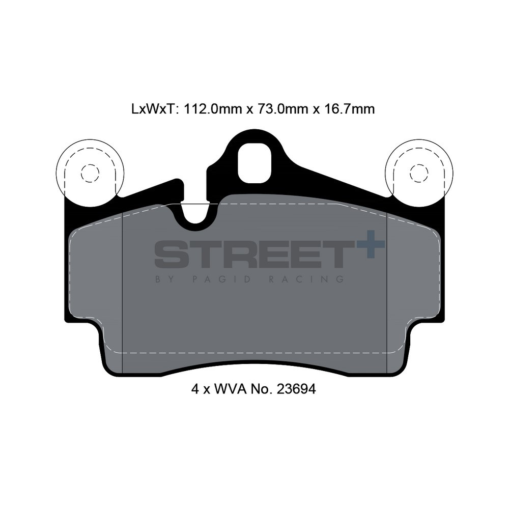 Plăcuțe de frână Pagid T8039 Street+ - PA-8039.ST - T8039SP2001 - 4056029064864