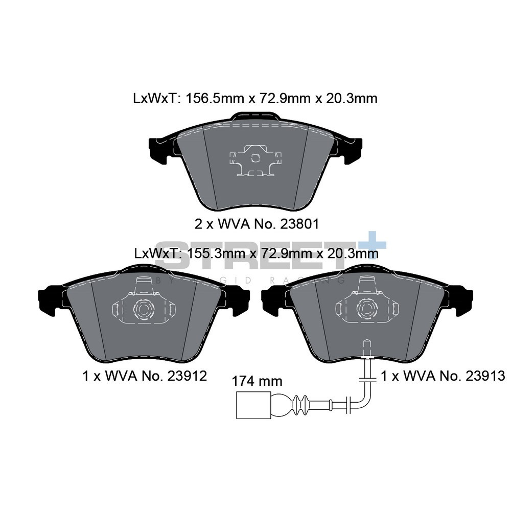 Plăcuțe de frână Pagid T8046 Street+ - PA-8046.ST - T8046SP2001 - 4056029064925