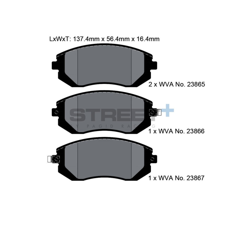 Plăcuțe de frână Pagid T8047 Street+ - PA-8047.ST - T8047SP2001 - 4056029064949