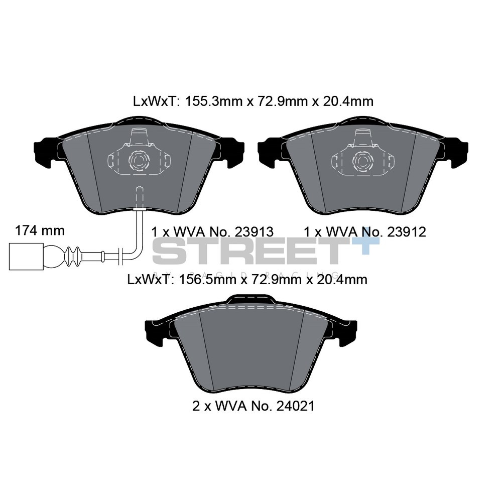 Plăcuțe de frână Pagid T8048 Street+ - PA-8048.ST - T8048SP2001 - 4056029064963