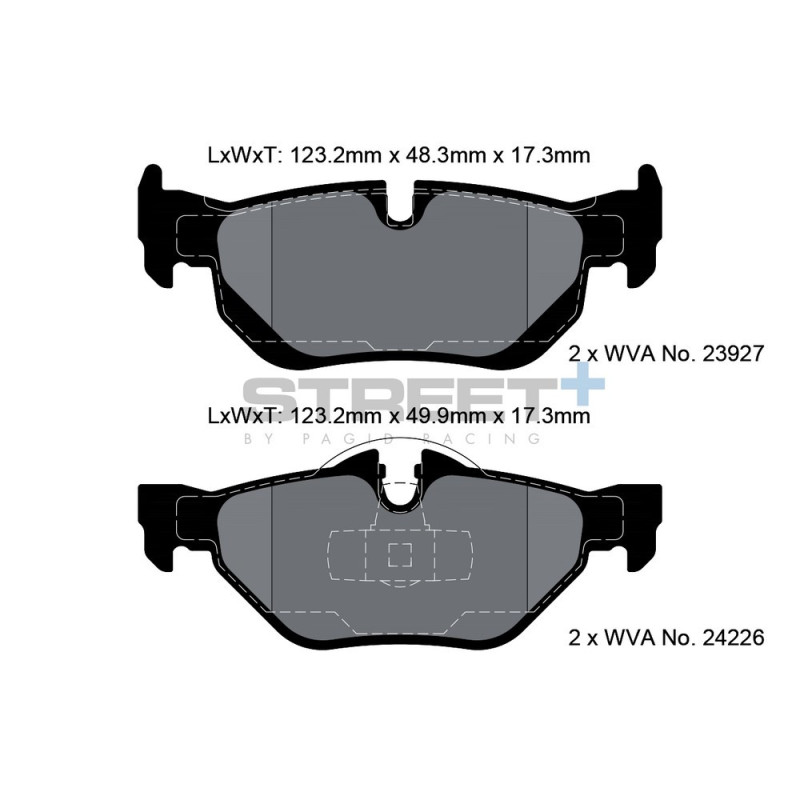 Plaquettes de frein Pagid T8051 Street+ - PA-8051.ST - T8051SP2001 - 4056029064994