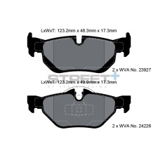 Street+ Pagid brake pads T8051
