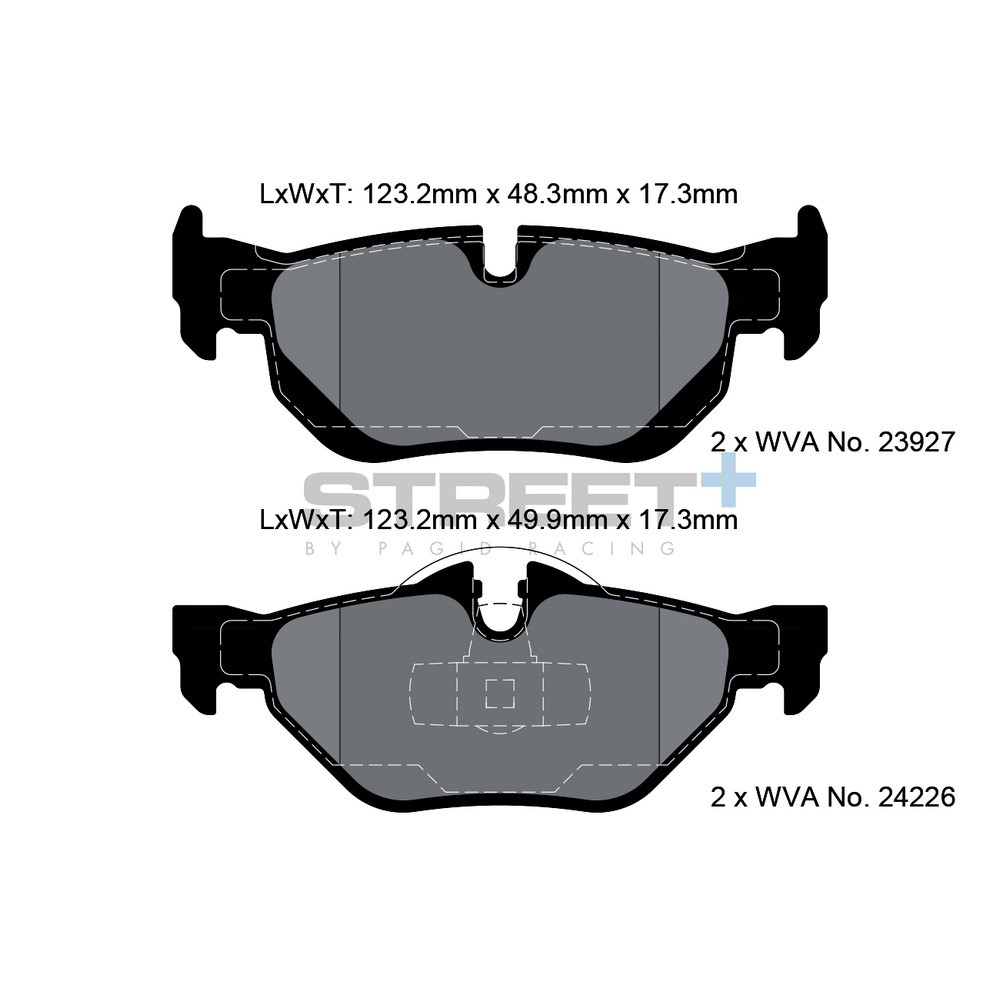 Plaquettes de frein Pagid T8051 Street+ - PA-8051.ST - T8051SP2001 - 4056029064994