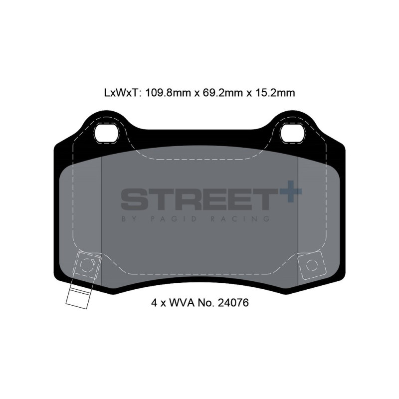 Plăcuțe de frână Pagid T8055 Street+ - PA-8055.ST - T8055SP2001 - 4056029065021