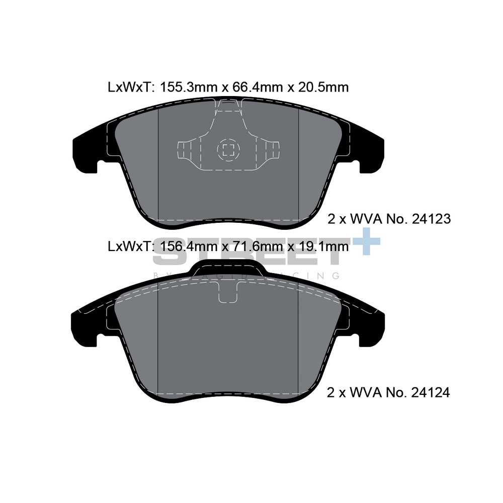 Street+ Pagid brake pads T8056 - PA-8056.ST - T8056SP2001 - 4056029065038