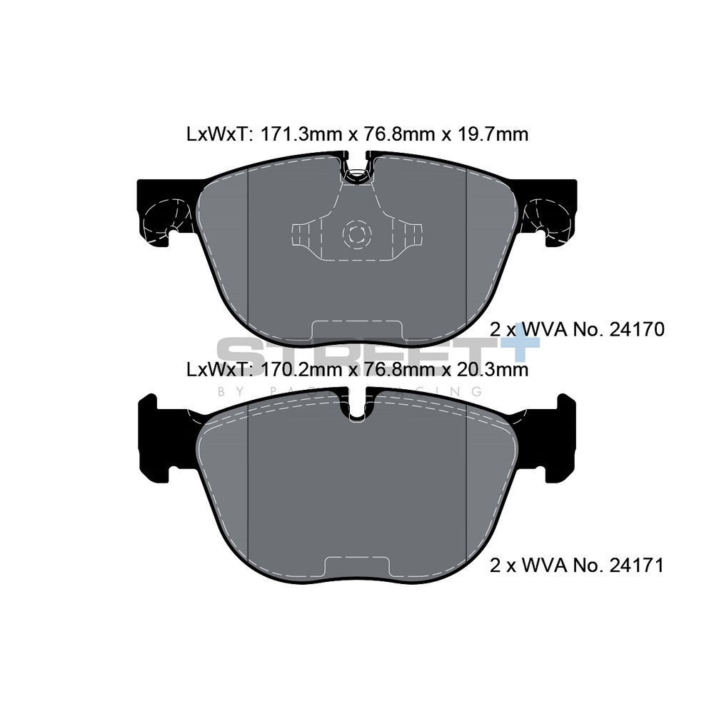 Plăcuțe de frână Pagid T8060 Street+ - PA-8060.ST - T8060SP2001 - 4056029065069