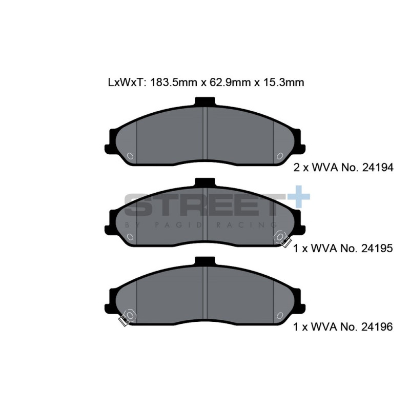 Plăcuțe de frână Pagid T8062 Street+ - PA-8062.ST - T8062SP2001 - 4056029065083