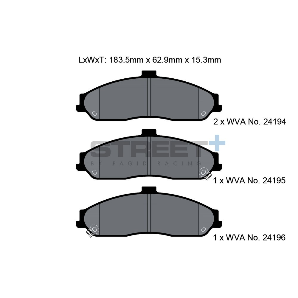 Plăcuțe de frână Pagid T8062 Street+ - PA-8062.ST - T8062SP2001 - 4056029065083