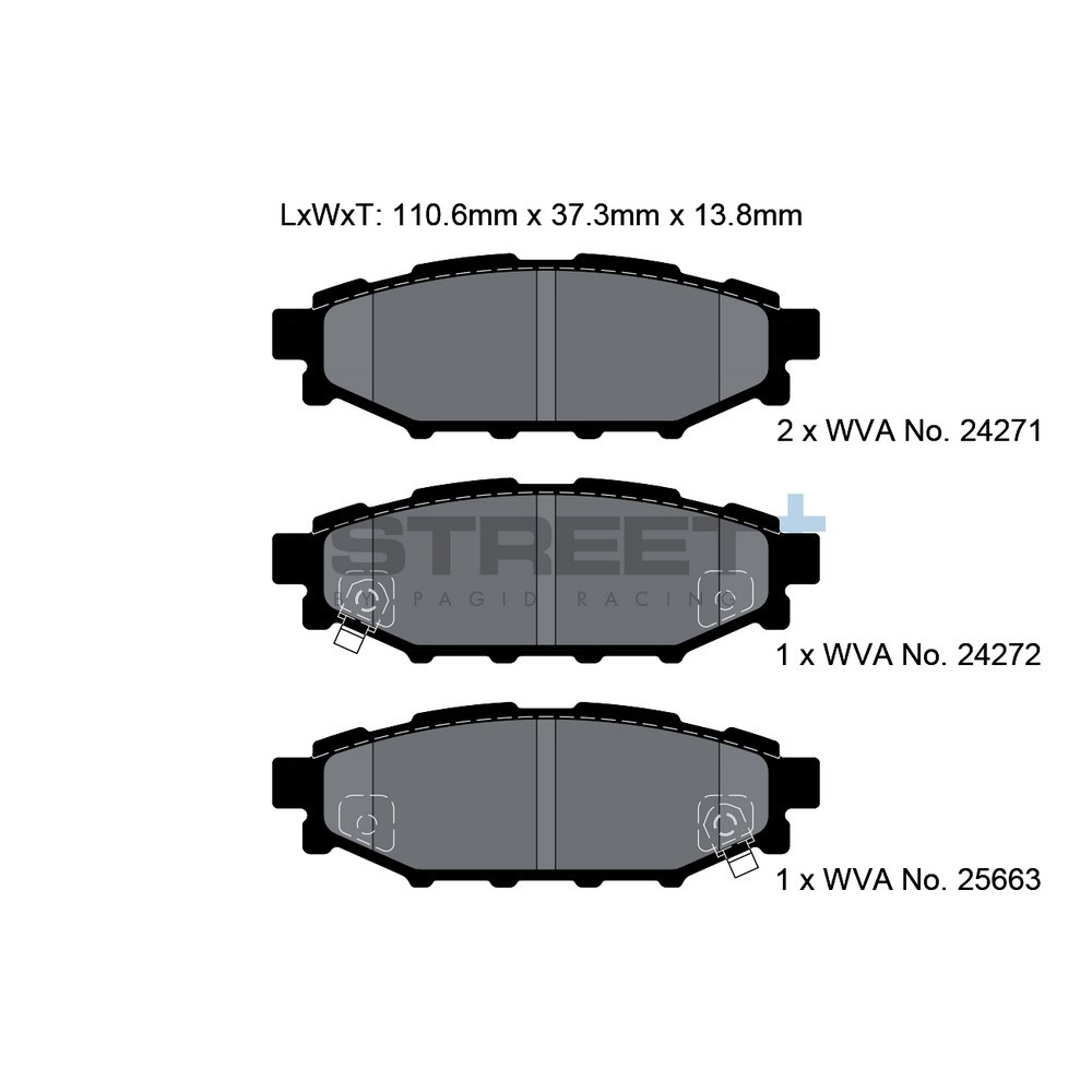Street+ Pagid brake pads T8065 - PA-8065.ST - T8065SP2001 - 4056029065090