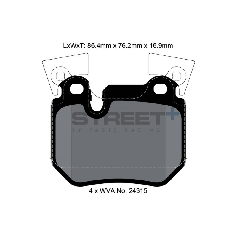 Pastiglie freno Pagid T8067 Street+ - PA-8067.ST - T8067SP2001 - 4056029065113