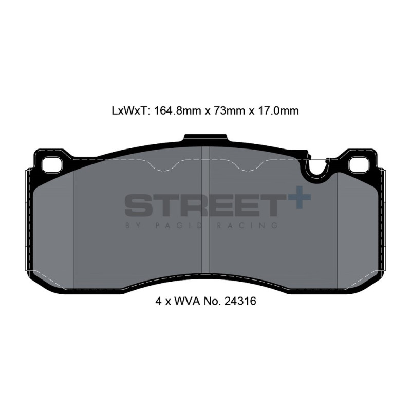 Plaquettes de frein Pagid T8068 Street+ - PA-8068.ST - T8068SP2001 - 4056029065120