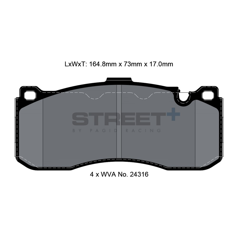 Plaquettes de frein Pagid T8068 Street+ - PA-8068.ST - T8068SP2001 - 4056029065120