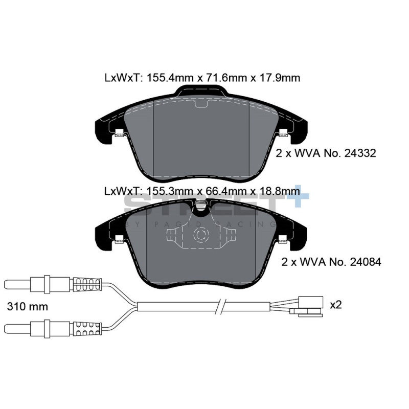 Plăcuțe de frână Pagid T8069 Street+ - PA-8069.ST - T8069SP2001 - 4056029065137