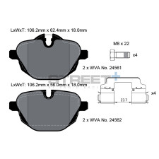Plaquettes de frein Pagid T8079 Street+