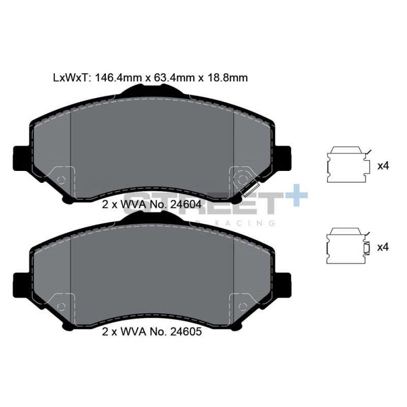 Plăcuțe de frână Pagid T8082 Street+ - PA-8082.ST - T8082SP2001 - 4056029065212