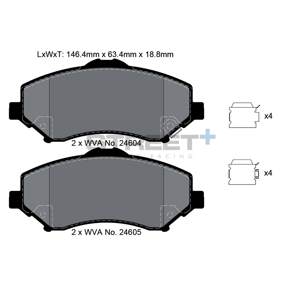 Plăcuțe de frână Pagid T8082 Street+ - PA-8082.ST - T8082SP2001 - 4056029065212