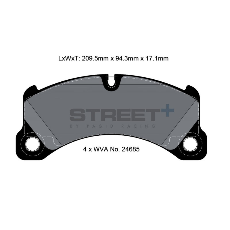 Pagid T8087 Street+ remblokken - PA-8087.ST - T8087SP2001 - 4056029065236