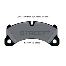 Plaquettes de frein Pagid T8087 Street+