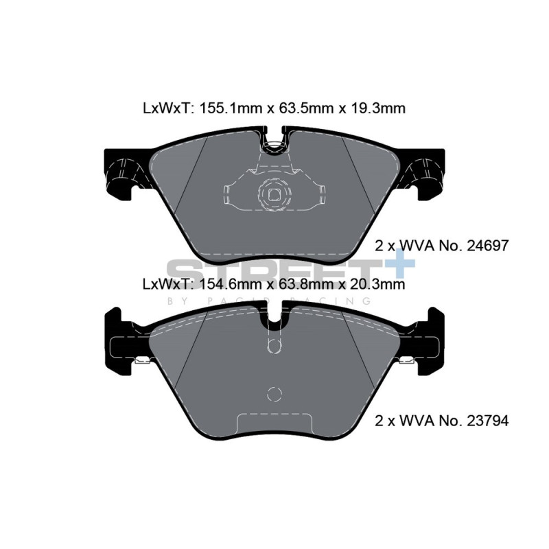 Plăcuțe de frână Pagid T8089 Street+ - PA-8089.ST - T8089SP2001 - 4056029065243