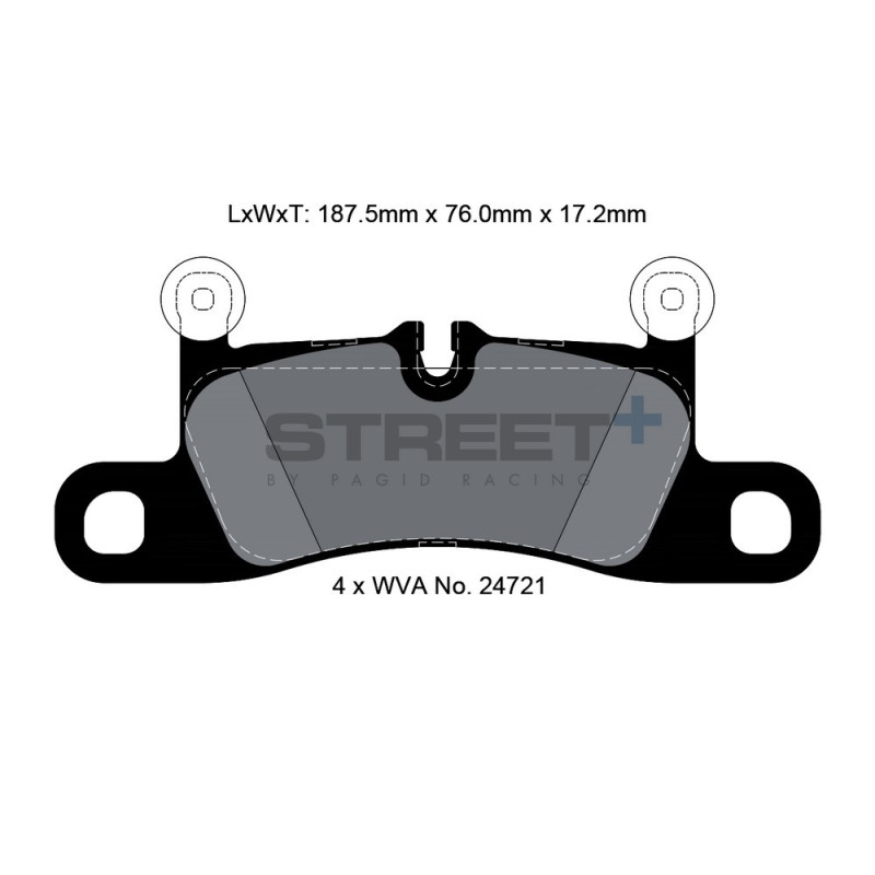 Street+ Pagid brake pads T8091 - PA-8091.ST - T8091SP2001 - 4056029065267