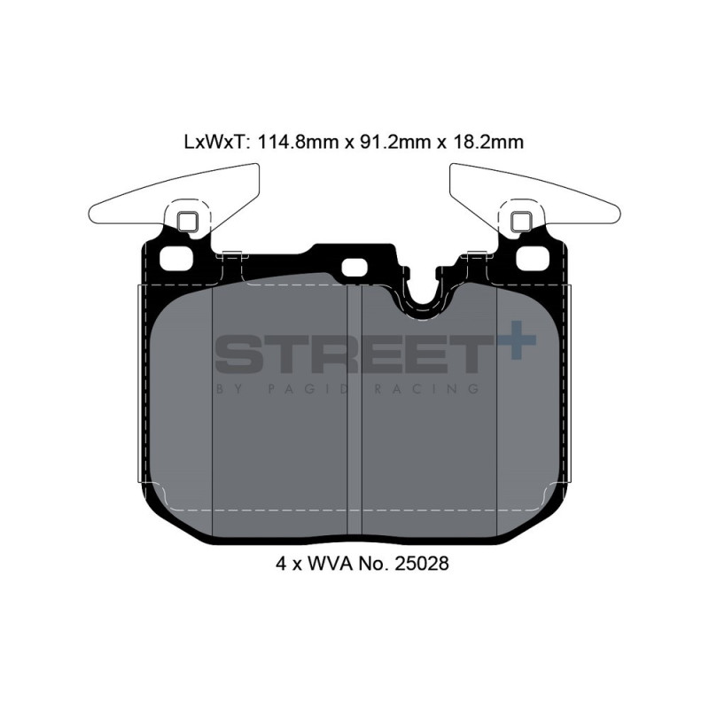 Street+ Pagid brake pads T8104 - PA-8104.ST - T8104SP2001 - 4056029065335
