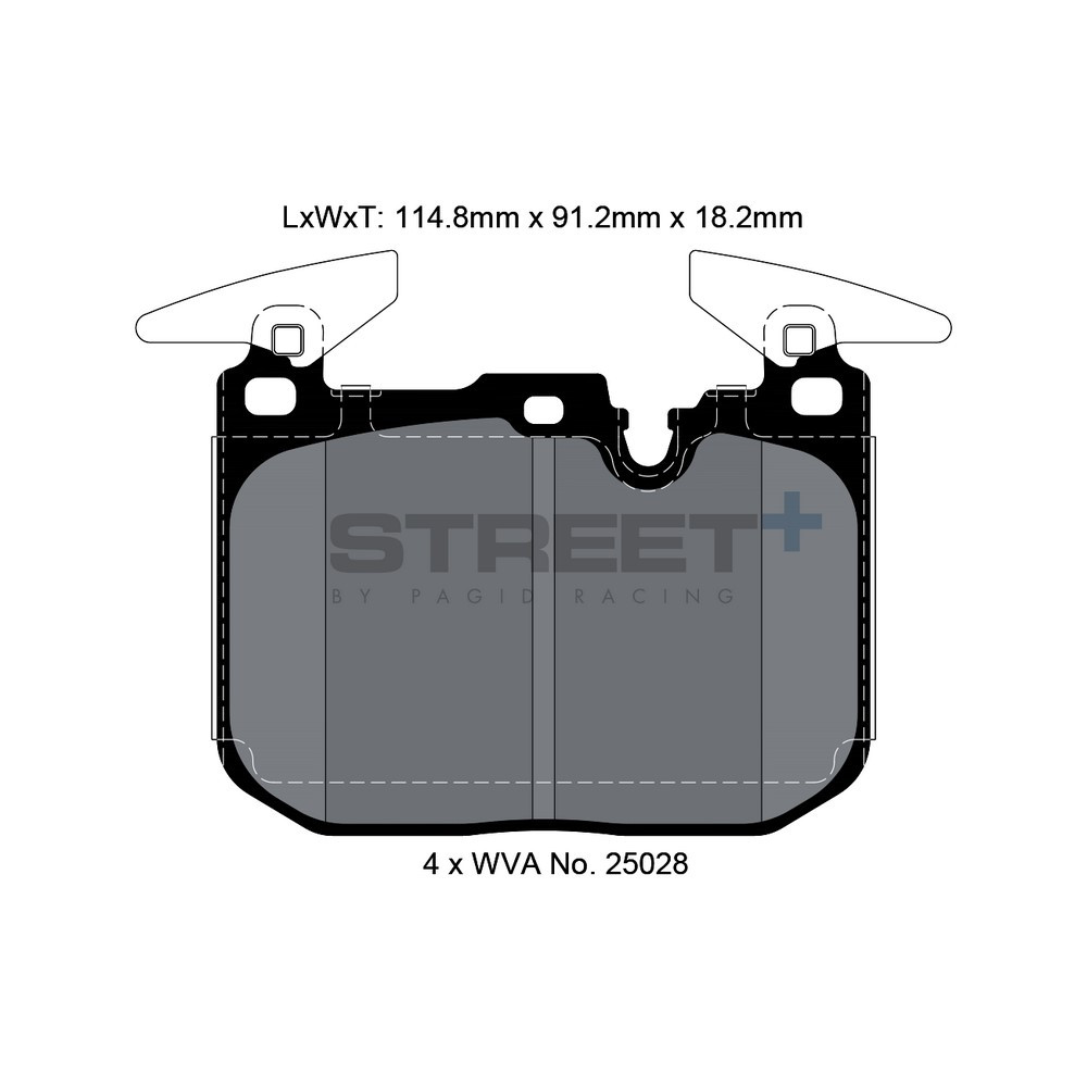 Street+ Pagid brake pads T8104 - PA-8104.ST - T8104SP2001 - 4056029065335