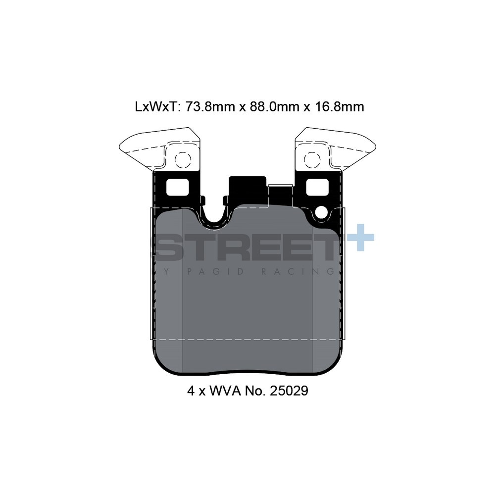 Plăcuțe de frână Pagid T8105 Street+ - PA-8105.ST - T8105SP2001 - 4056029065359