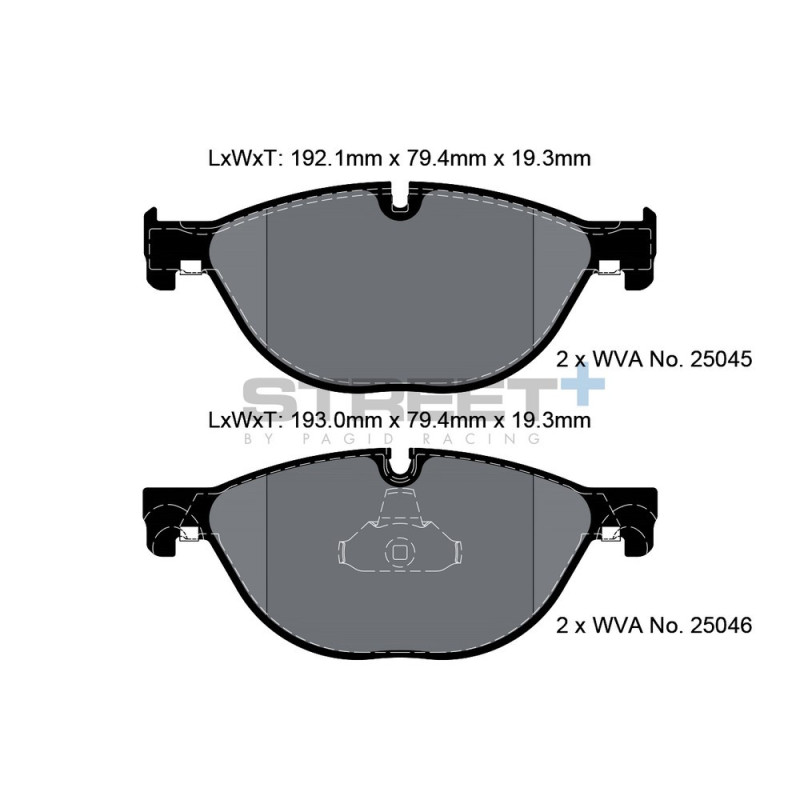 Street+ Pagid brake pads T8106 - PA-8106.ST - T8106SP2001 - 4056029065373