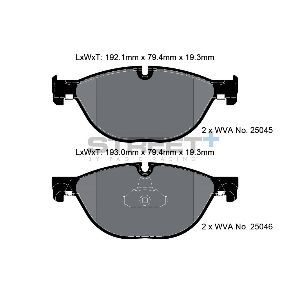Street+ Pagid brake pads T8106 - PA-8106.ST - T8106SP2001 - 4056029065373