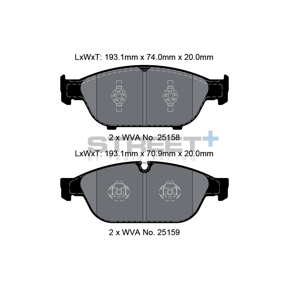 Street+ Pagid brake pads T8109 - PA-8109.ST - T8109SP2001 - 4056029065397