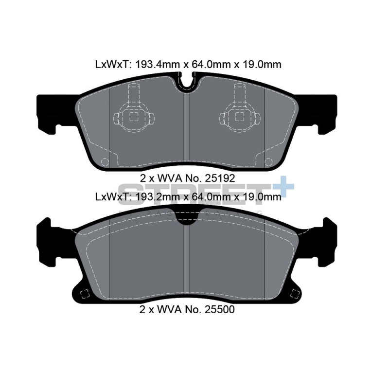 Plaquettes de frein Pagid T8112 Street+ - PA-8112.ST - T8112SP2001 - 4056029065403