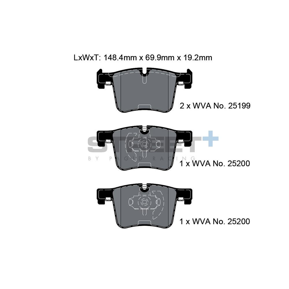 Plăcuțe de frână Pagid T8113 Street+ - PA-8113.ST - T8113SP2001 - 4056029065410