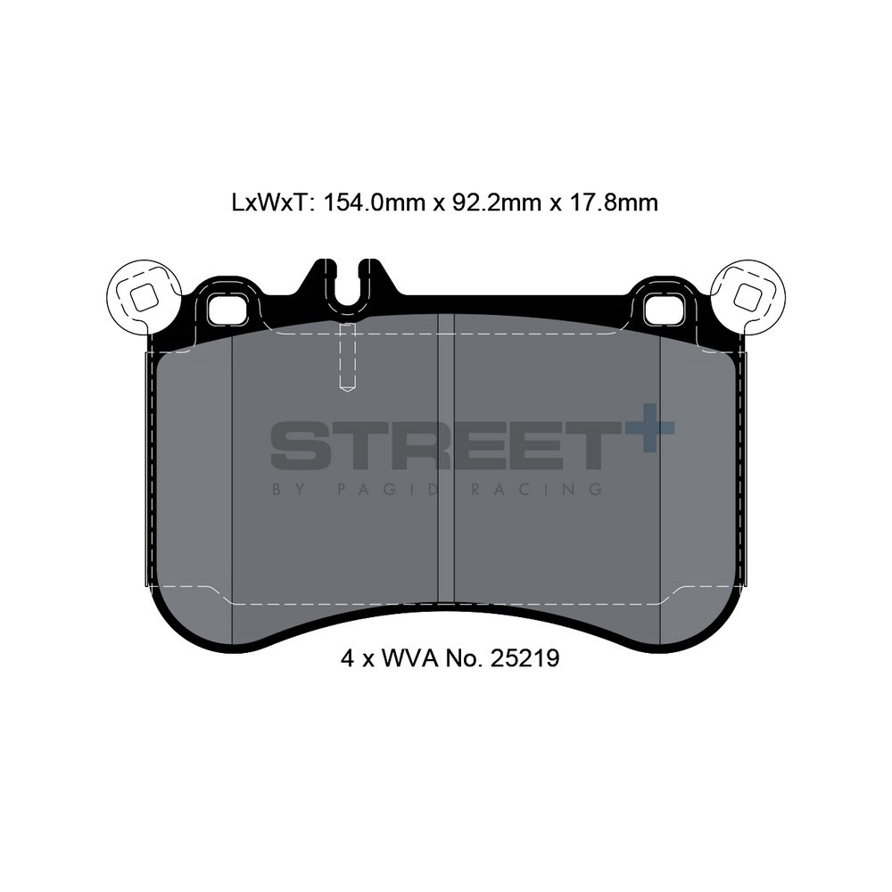 Plăcuțe de frână Pagid T8116 Street+ - PA-8116.ST - T8116SP2001 - 4056029065441