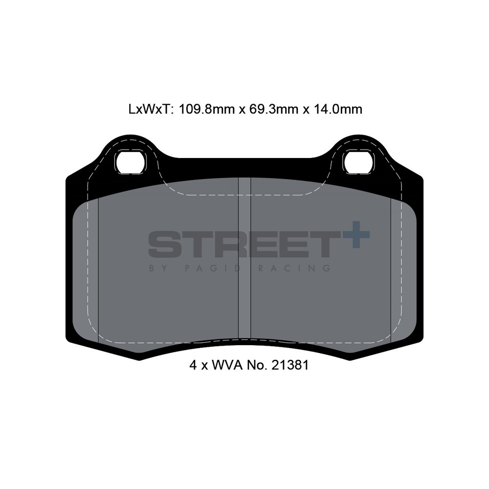 Pagid T8155 Street+ remblokken - PA-8155.ST - T8155SP2001 - 4056029064598